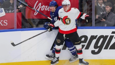 NHL-Star Tim Stützle wird für Deutschland bei der WM spielen. (Foto: Cole Burston/The Canadian Press via AP/dpa)