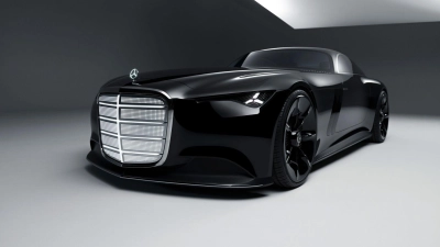 Die Vision Iconic präsentiert sich als luxuriöses XXL-Coupé: Das Showcar erinnert mit seinem Design an den legendären Autobahn-Kurier der 1930er-Jahre und verbindet klassische Eleganz mit modernster Technik. (Foto: Mercedes-Benz AG/dpa-tmn)