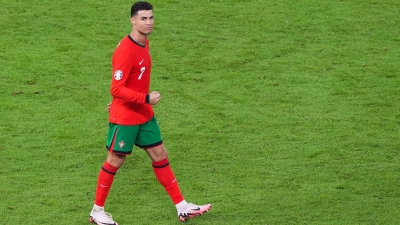 Hat sich nach dem EM-Aus Portugals mit einem Statement an die Öffentlichkeit gewandt: Cristiano Ronaldo. (Foto: Marcus Brandt/dpa)