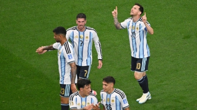 Lionel Messi ist jetzt alleiniger WM-Rekordtorschütze. (Foto: Jessica Tobias/AP/dpa)