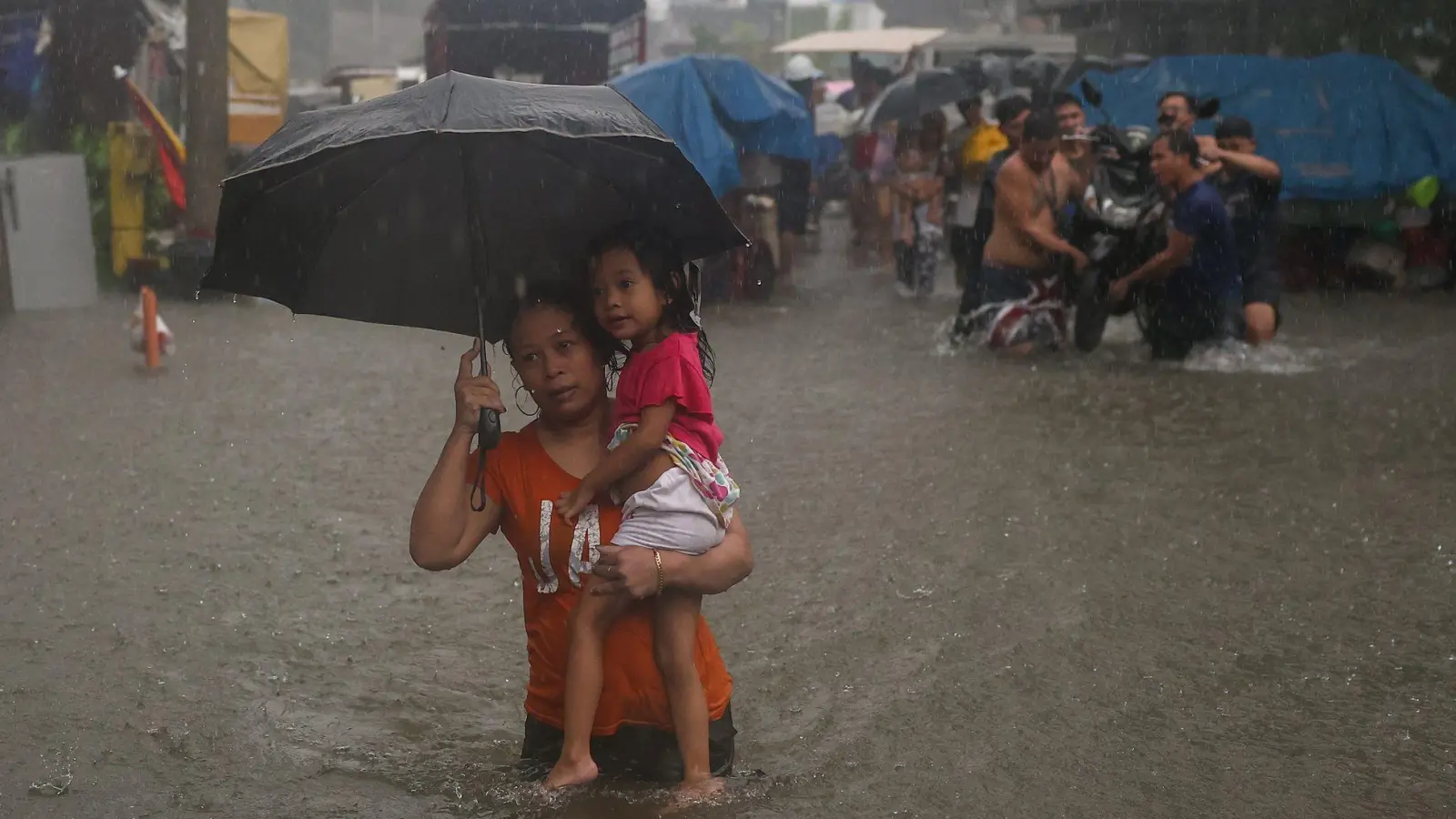 In Manila standen die Wassermassen teilweise meterhoch. (Foto: Basilio Sepe/ZUMA Press Wire/dpa)