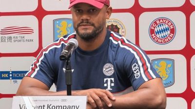 Klare Aussage von Vincent Kompany zum angeblichen Transferwunsch. (Archivbild)  (Foto: Christian Kunz/dpa)