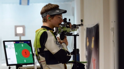 Der Junior Justus Ott hätte mit seinem Schnitt von 629,2 Ringen auch bei den Männern Platz eins belegt. (Foto: Alexander Keck)