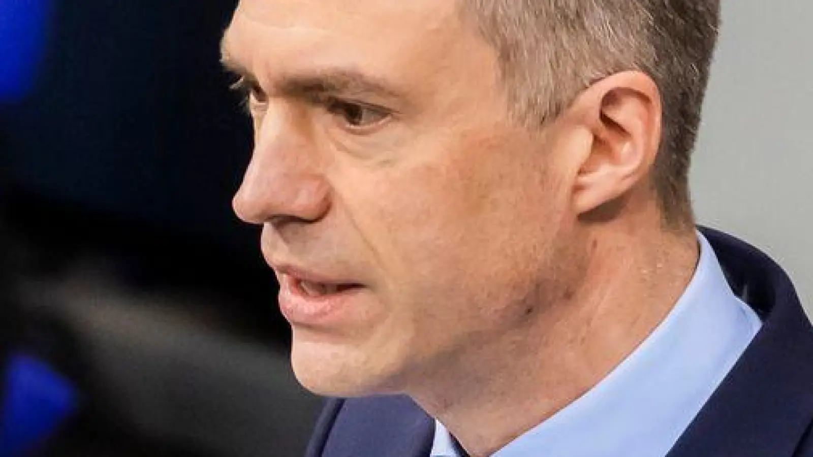 Da war er noch CSU-Politiker: GVB-Präsident Stefan Müller 2023 bei einer Rede im Bundestag. (Archiv-Foto) (Foto: Christoph Soeder/dpa)