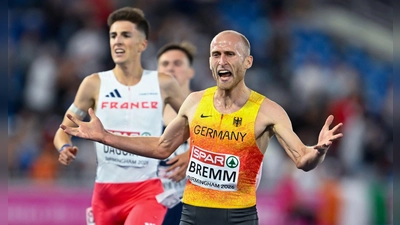 Florian Bremm aus Colmberg hat bei der Leichtathletik-EM in Birmingham Silber über 5000 Meter geholt. (Foto: Sven Hoppe/dpa)