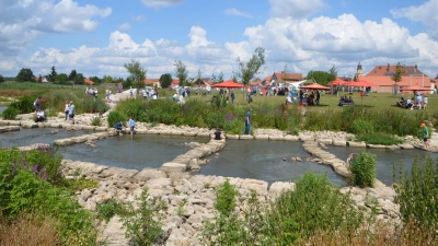Ein Sommermärchen feierte Wassertrüdingen mit der Gartenschau im Jahr 2019. Während die Veranstaltung der Vergangenheit angehört, beschäftigt die Auflösung der Gartenschaugesellschaft noch heute die Entscheidungsträger der Stadt.  (Archivbild: Peter Tippl)