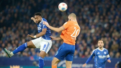 Sylla erzielte das 1:0 für Schalke. (Foto: Bernd Thissen/dpa)