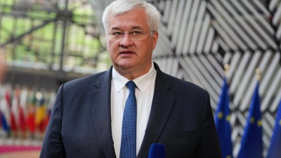 Der ukrainische Außenminister Sybiha wirft Putin eine klare Absage an Friedensbemühungen vor. (Archivbild)  (Foto: Virginia Mayo/Pool AP/dpa)