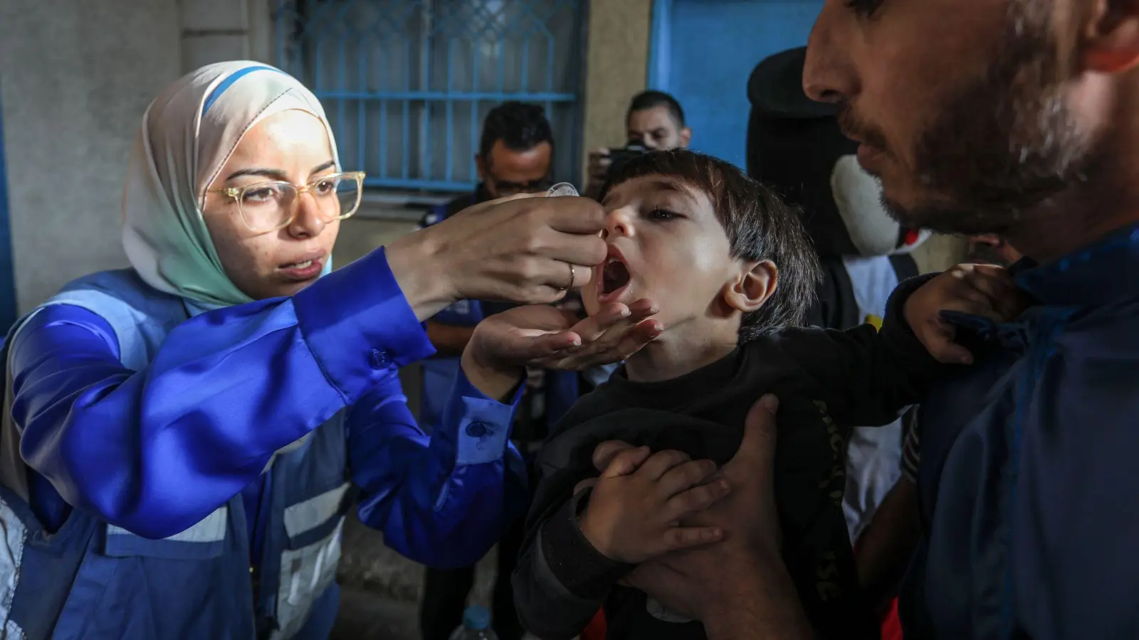 Die WHO fürchtet, dass einige Kinder bei der zweiten Impfrunde im Norden des Gazastreifens nicht mehr erreicht werden können. (Archivbild) (Foto: Abed Rahim Khatib/dpa)