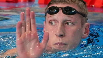 Florian Wellbrock will sich bei den deutschen Meisterschaften auch über die 800 Meter für die Olympischen Spiele in Paris qualifizieren. (Foto: Gian Mattia D'alberto/LaPresse via ZUMA Press/dpa)