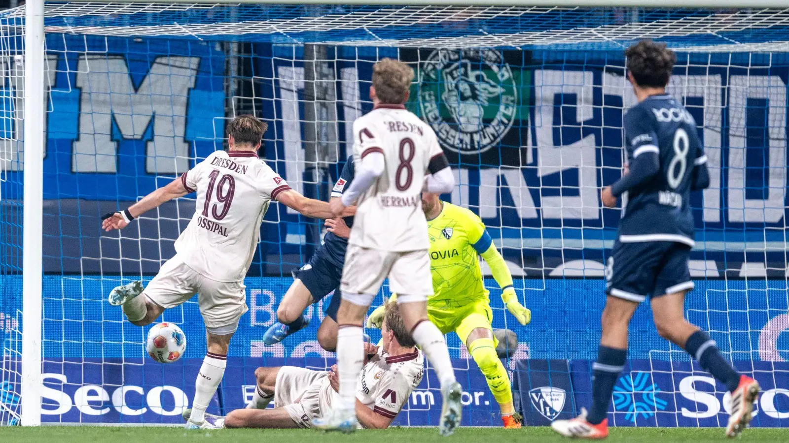 Alexander Rossipal erzielte den Führungstreffer für Dresden. (Foto: David Inderlied/dpa)