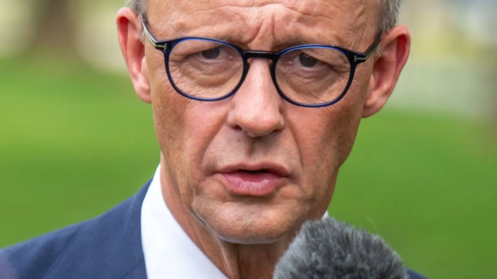 Deutschland habe „eine Art importierten Antisemitismus“, sagt Merz dem Sender Fox News.  (Foto: Michael Kappeler/dpa)