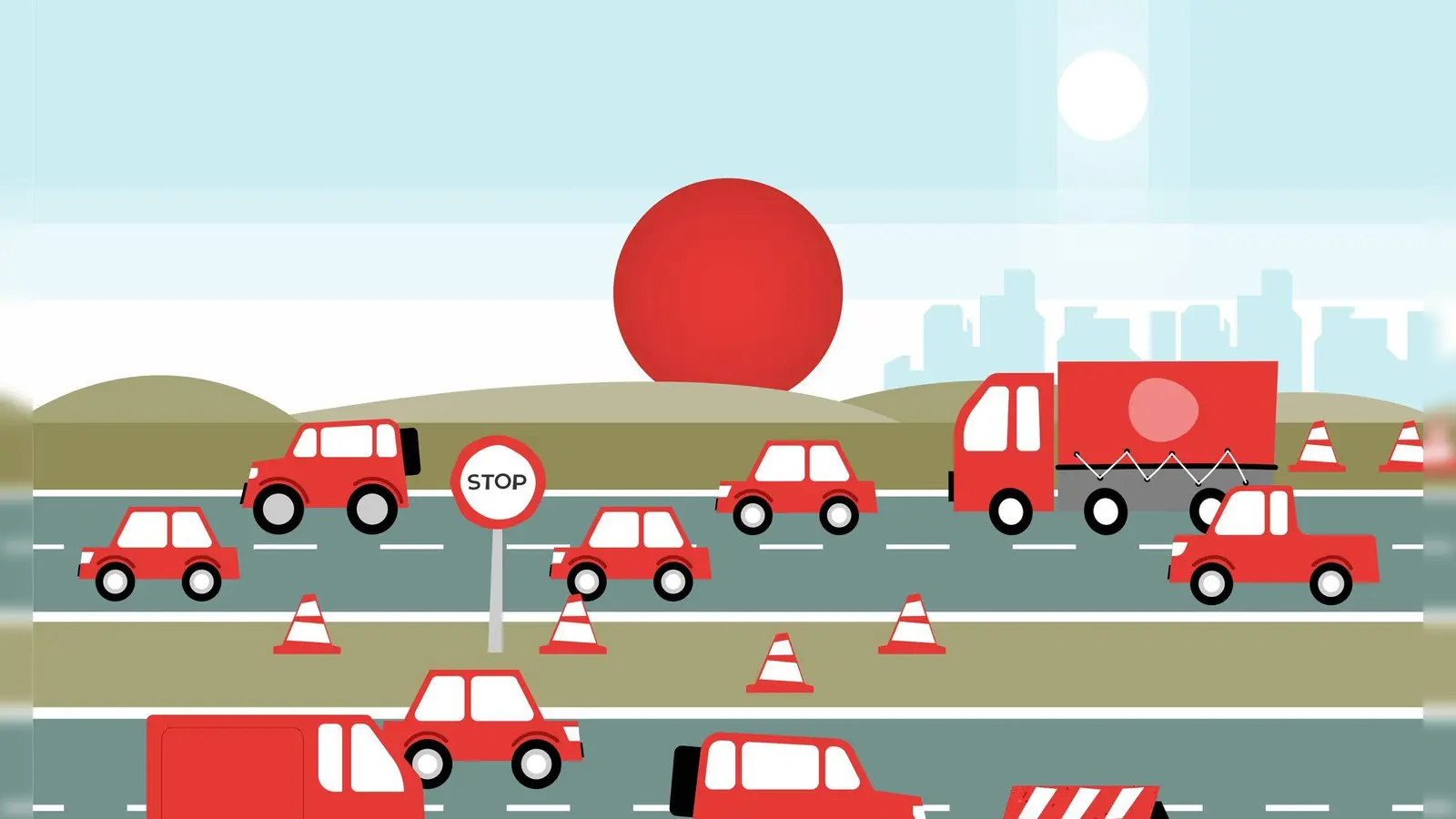 Hochbetrieb auf den Autobahnen: Rund um das lange Pfingstwochenende ist mit starkem Verkehr und einer erhöhten Staugefahr zu rechnen. (Foto: dpa-infografik GmbH/dpa-tmn)