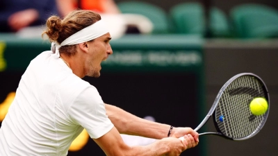 Alexander Zverev ist ohne Probleme in die zweite Wimbledon-Runde eingezogen. (Foto: Aaron Chown/PA Wire/dpa)