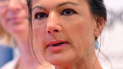 Parteigründerin Sahra Wagenknecht liegt mit dem BSW in Thüringen über Kreuz. (Archivfoto) (Foto: Martin Schutt/dpa)