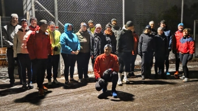 Diese Läuferinnen und Läufer wollen beim Weinturmlauf im März zehn Kilometer schaffen. (Foto: Monika Bauer)