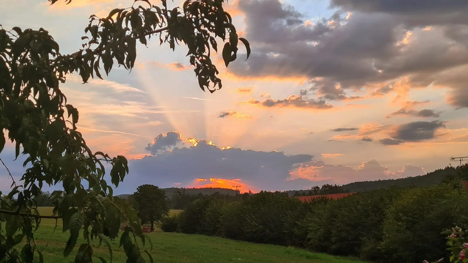 Wunderschöner Abend - gesehen bei Prühl. (Foto: Uschi Wendel)