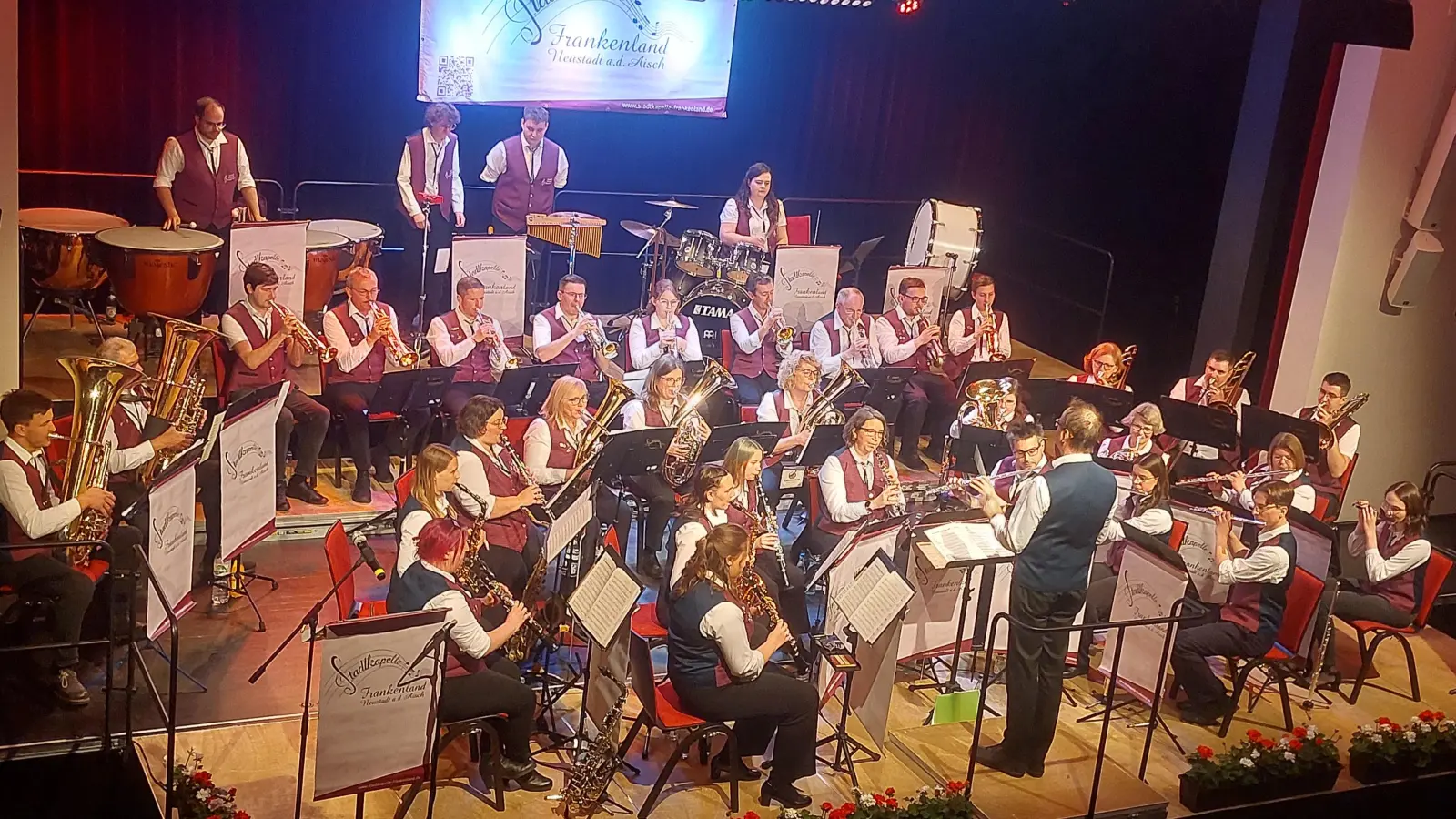 Das Frühjahrskonzert der Stadtkapelle Frankenland begeisterte die vielen Gäste. (Foto: Sandra Buchwald)