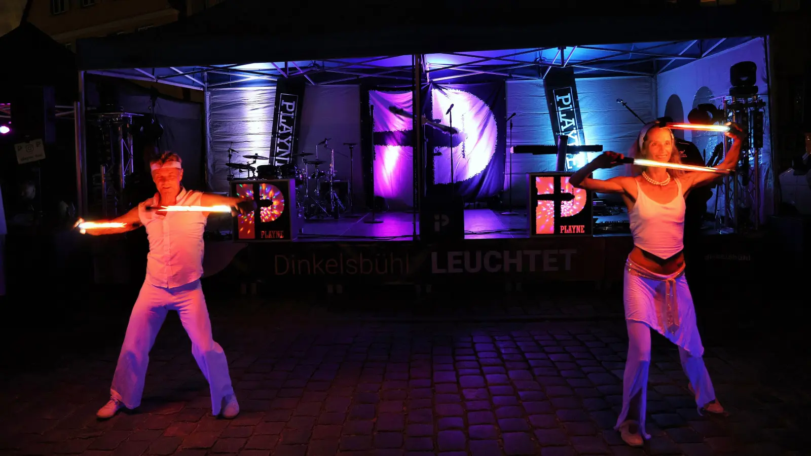Die Lichtshow von „Lux Aeterna“ löste Begeisterungsstürme aus. (Foto: Alexander Schäffer)