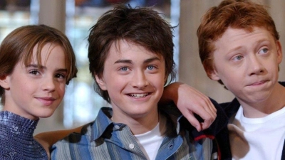 Die Schauspieler Emma Watson (l-r), Daniel Radcliffe und Rupert Grint, Stars der Harry-Potter-Filme (Archivbild).  (Foto: Andy Butterton/Press Association/dpa)