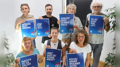 Die Bündnis gegen Rechts im Landkreis setzt mit ihrer neuen Kampagne „Schuld hat an allem die Maus. Drum sei die Maus!“ ein Zeichen gegen Spaltung, Ausgrenzung und Hass. (Foto: Corinna Gräßel)