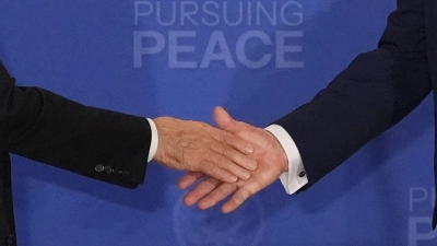 US-Präsident Donald Trump und Kremlchef Wladimir Putin haben sich in Alaska getroffen.  (Foto: Jae C. Hong/AP/dpa)