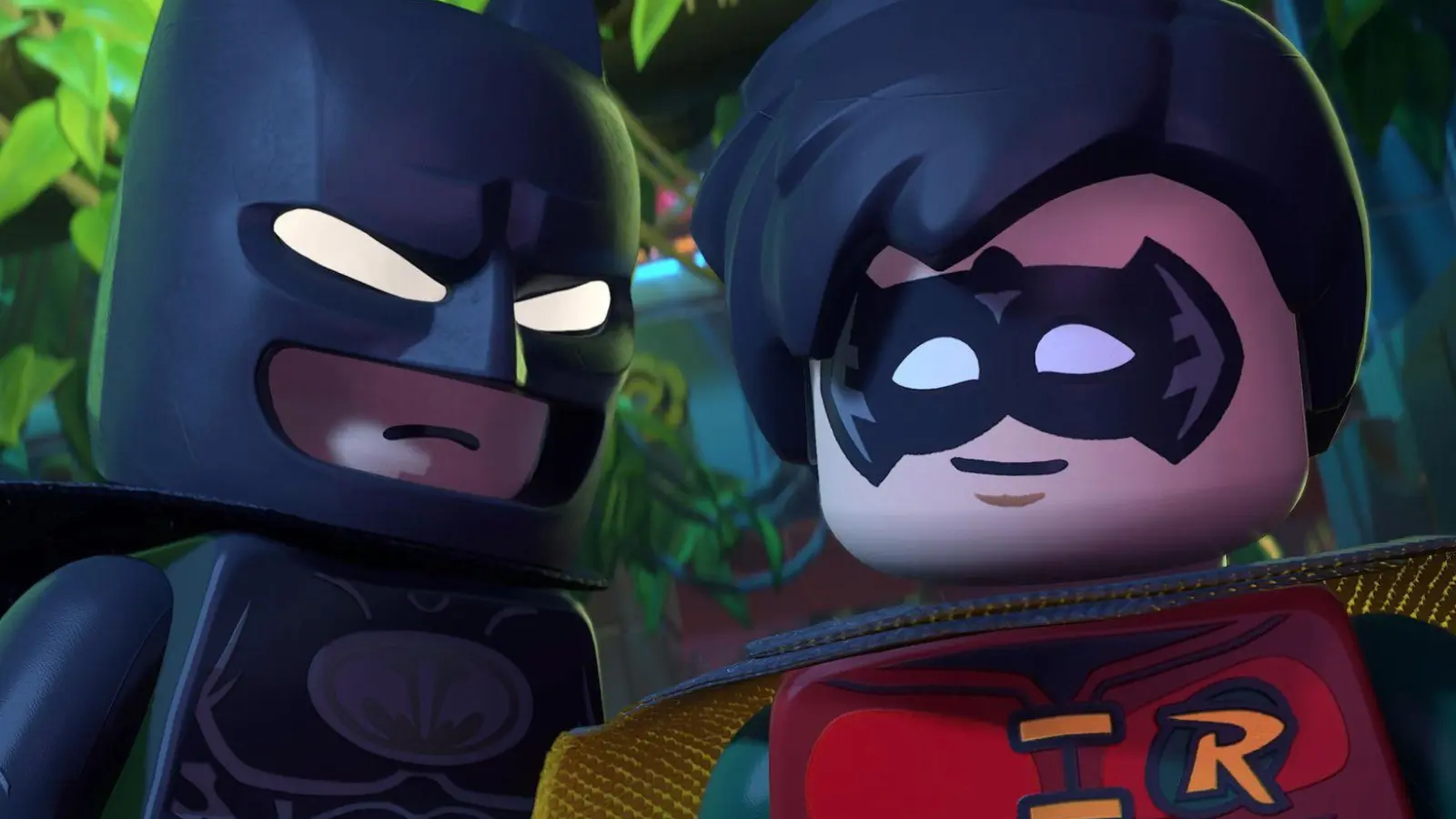 Das Duo für Gerechtigkeit: Batman und Robin sorgen im Spiel „Lego Batman“ für Ordnung in Gotham City. (Foto: -/Warner Bros. Games/dpa-tmn)