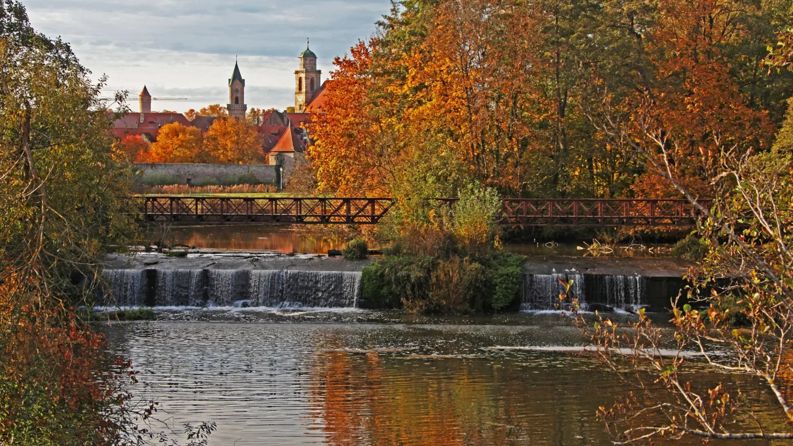 Platz 9: An der Wörnitz in Dinkelsbühl (70 Votes). (Foto: Wilhelm Kurz)