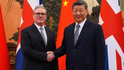 Das britisch-chinesische Verhältnis war zuletzt stark abgekühlt. (Foto: Carl Court/Pool Getty/AP/dpa)