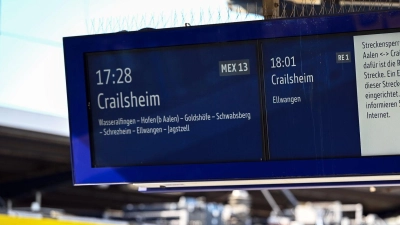 Wegen Schäden an Schienen war die Bahnstrecke zwischen Crailsheim und Aalen gesperrt. (Foto: Fotoreport-DB/onw-images/dpa)