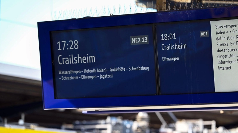 Wegen Schäden an Schienen war die Bahnstrecke zwischen Crailsheim und Aalen gesperrt. (Foto: Fotoreport-DB/onw-images/dpa)