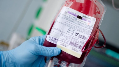 Blutspenden werden in Deutschland in Einzelbestandteile zerlegt (Archivbild). (Foto: Daniel Bockwoldt/dpa)