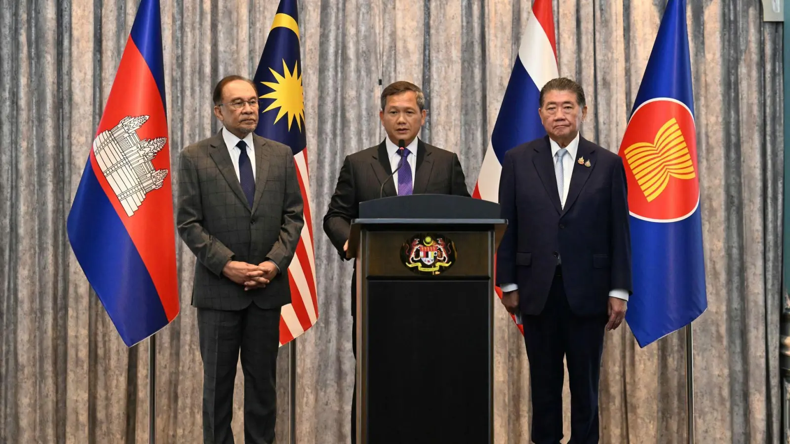 Die Waffenruhe wurde nach tagelangen schweren Kämpfen vereinbart. (Foto: Mohd Rasfan/Pool AFP via AP/dpa)