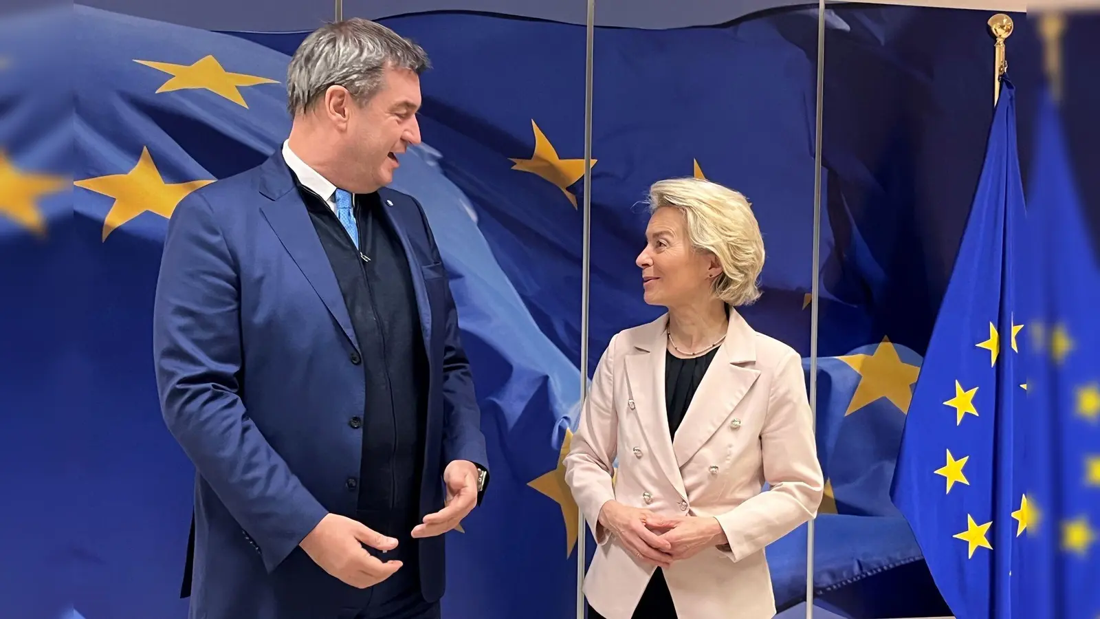 Ursula von der Leyen will Markus Söder und sein Kabinett in Brüssel treffen. (Archivbild) (Foto: Christoph Trost/dpa-Zentralbild/dpa)