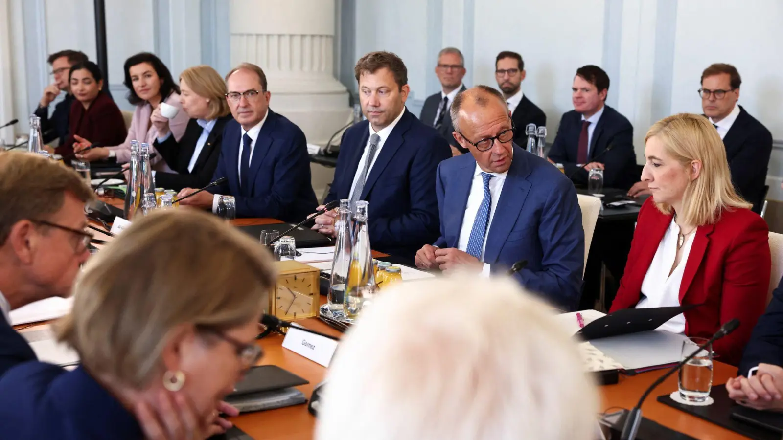 Die schwarz-rote Koalition rüstet sich für einen arbeitsreichen Herbst.  (Foto: Liesa Johannssen/Reuters/Pool/dpa)