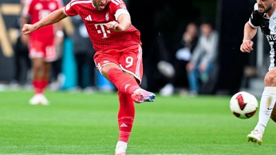 Harry Kane erzielte das 2:1 für den FC Bayern München. (Foto: Uwe Anspach/dpa)