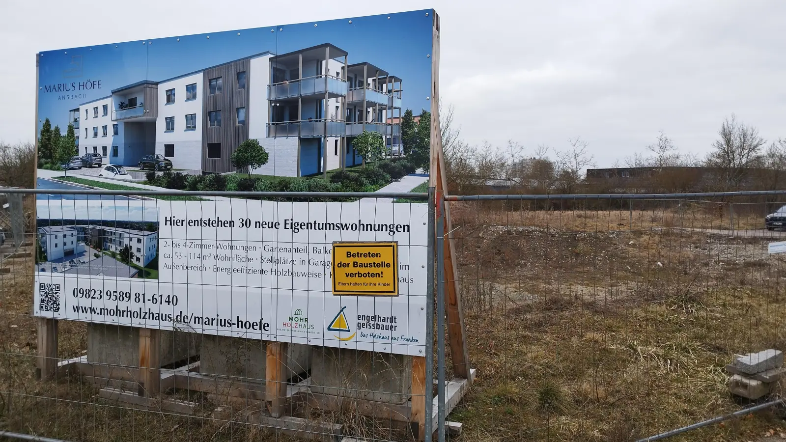 Nach langem Stillstand, soll das Projekt Marius-Höfe in Ansbach in diesem Jahr wieder vorankommen. (Foto: Robert Maurer)