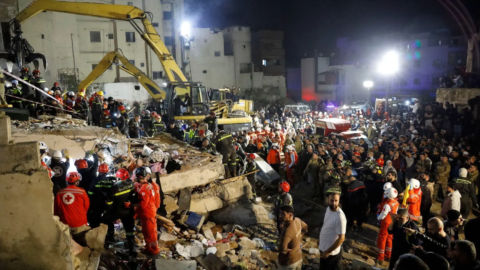 Viele Gebäude im Libanon sind einsturzgefährdet. (Foto: Abdul Kader Al Bay/ZUMA Press Wire/dpa)