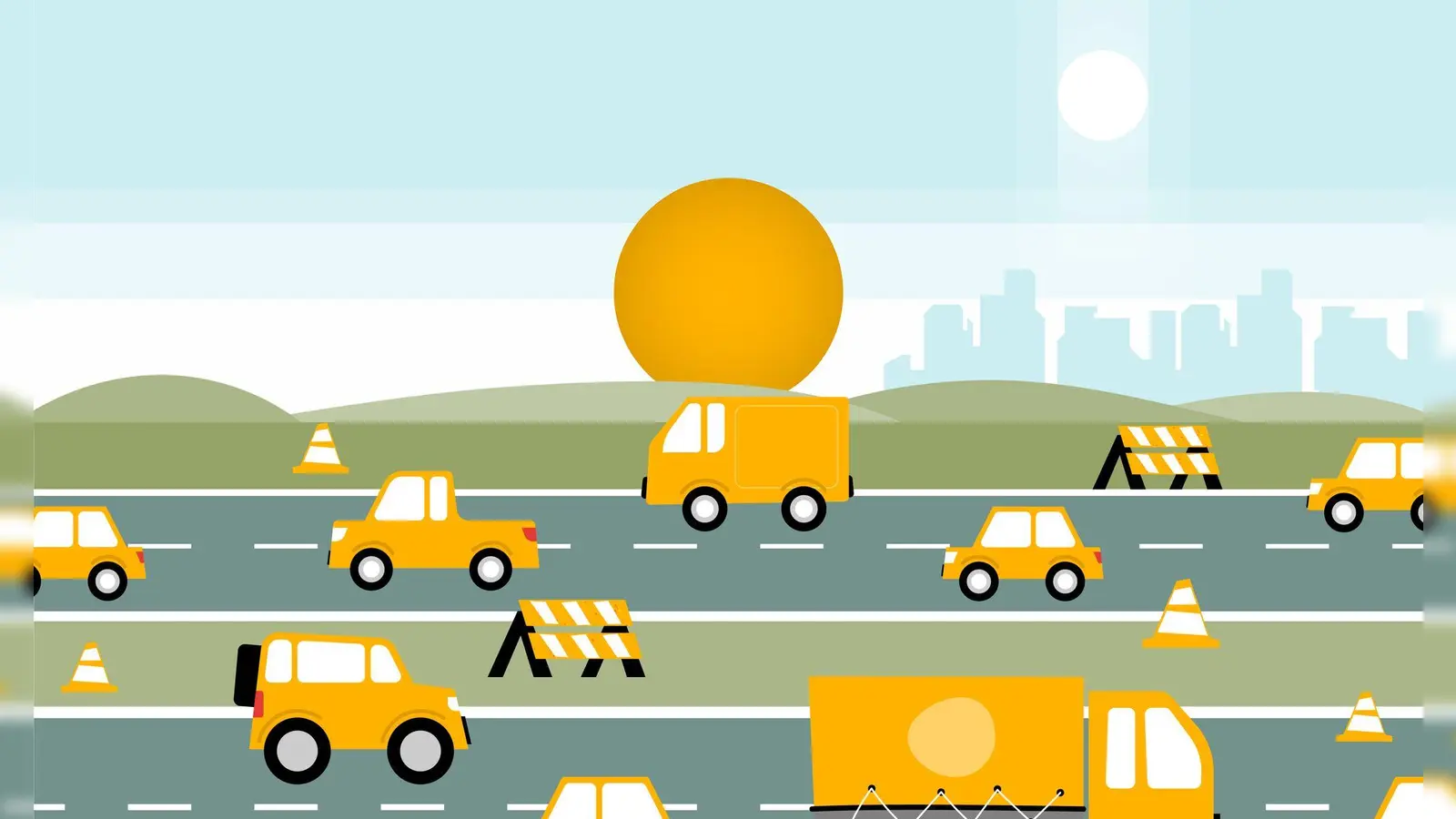 Bundesweit wird vor allem zum Start des Wochenendes mit viel Verkehr und zahlreichen Staus gerechnet. (Foto: dpa-infografik GmbH/dpa-tmn)