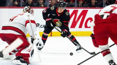 Die WM-Teilnahme von Deutschlands NHL-Star Tim Stützle wird immer wahrscheinlicher. (Foto: Spencer Colby/The Canadian Press/AP/dpa)