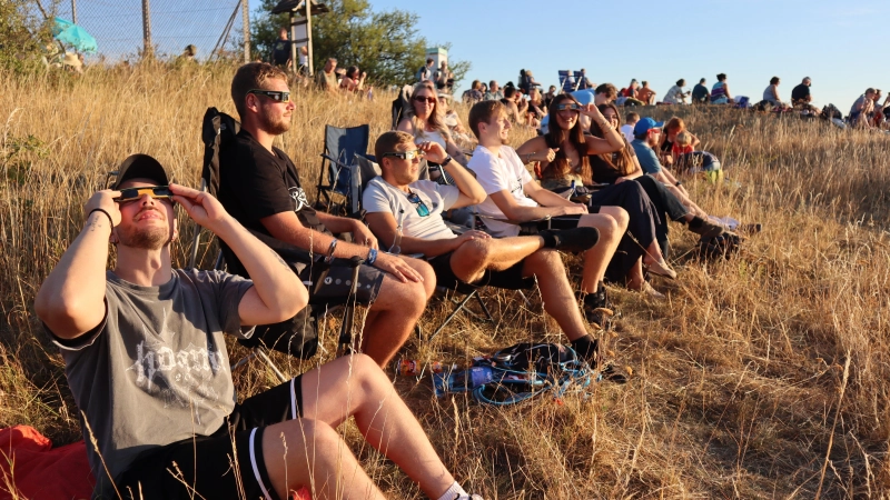 Sonnenfinsternis Hesselberg 2026 (Foto: Gudrun Bayer)