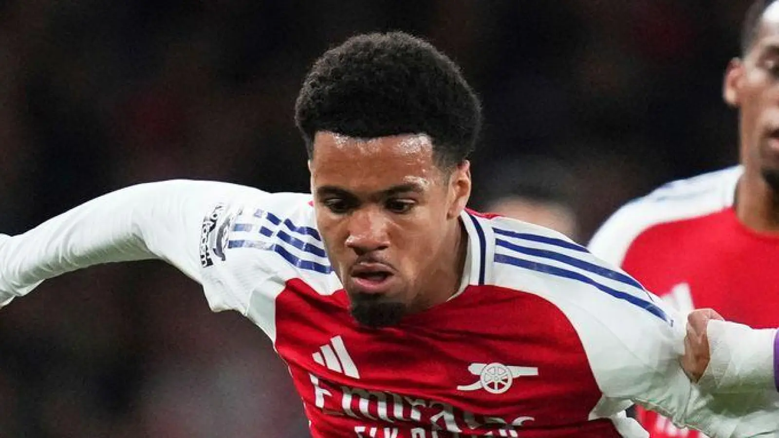 Ethan Nwaneri wechselt für ein Jahr per Leihe zu Borussia Dortmund. (Archivbild) (Foto: Kirsty Wigglesworth/AP/dpa)