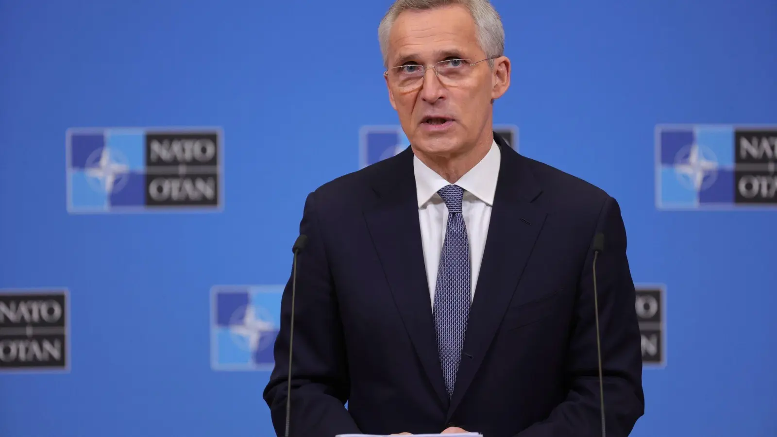 „Wichtig ist, dass die Nato nicht Teil des Konflikts ist“: Nato-Generalsekretär Jens Stoltenberg. (Foto: Olivier Matthys/AP/dpa)