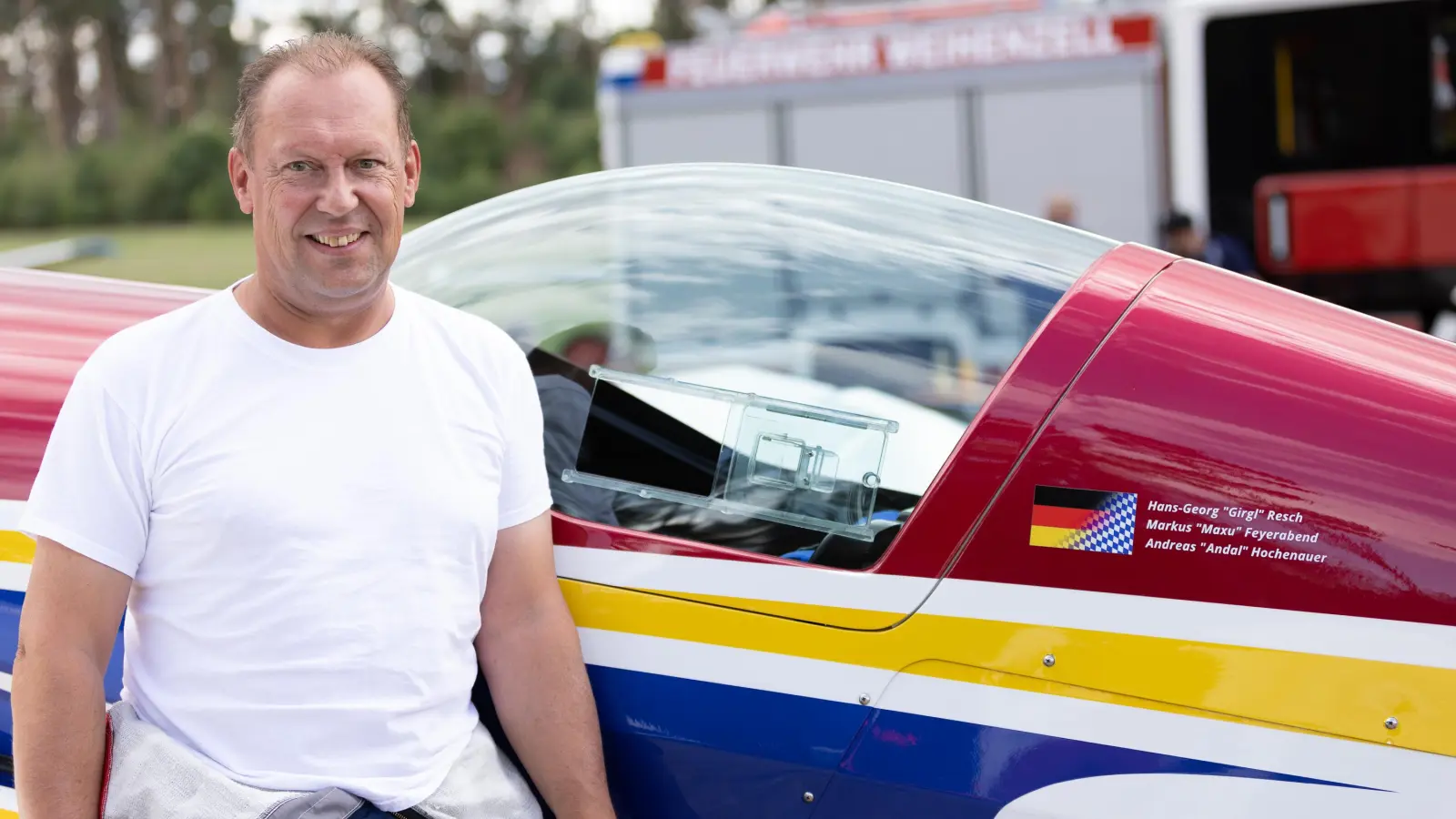 Markus Feyerabend und seine Extra 330 SC.<br> (Foto: Daniel Christ)