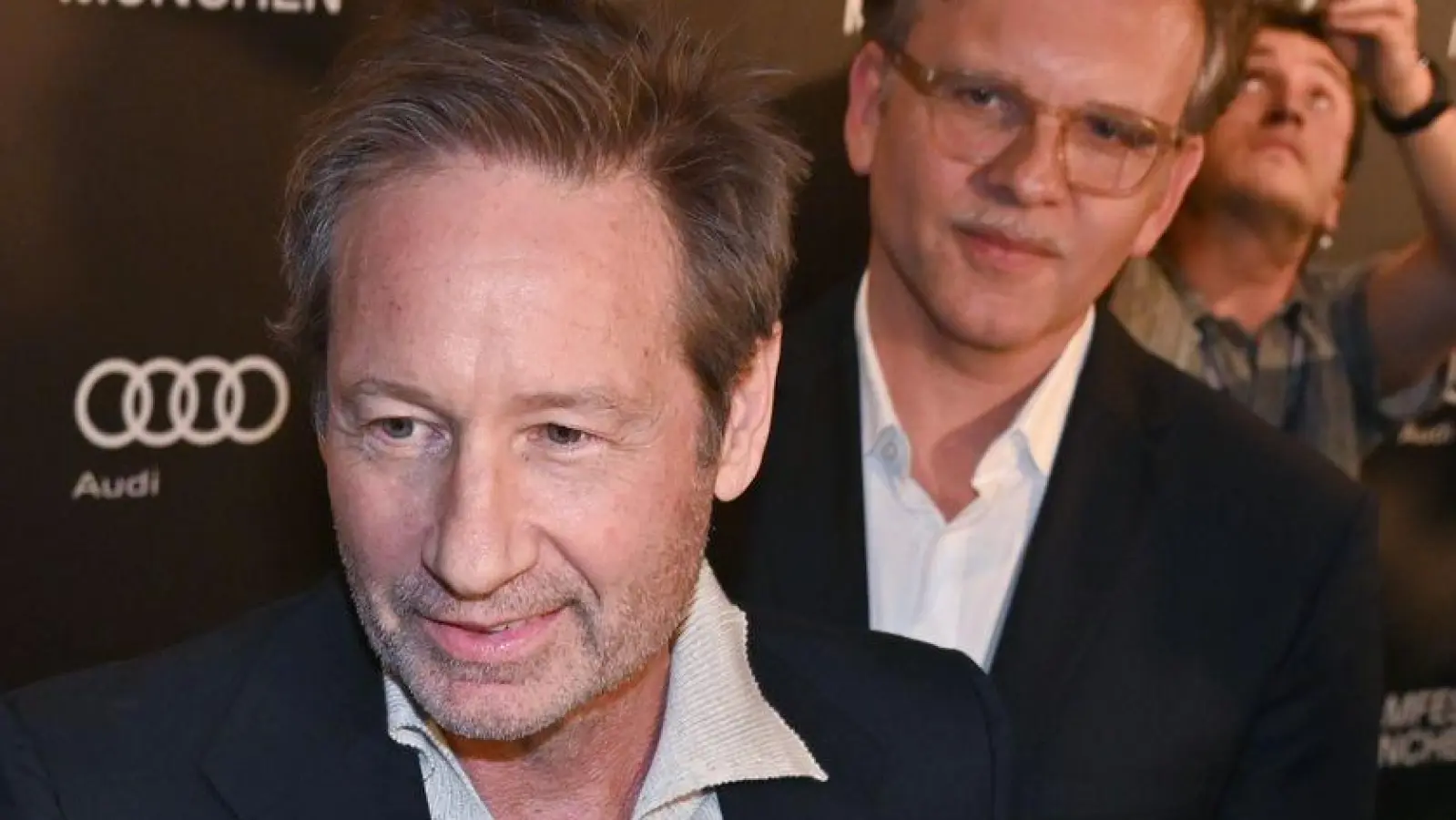 „Akte X“-Star David Duchovny war der Ehrengast beim Abschlusswochenende des Münchner Filmfestes.  (Foto: Felix Hörhager/dpa)