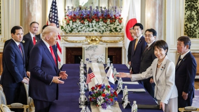 USA und Japan stärken ihr Bündnis. (Foto: Franck Robichon/EPA Pool/dpa)