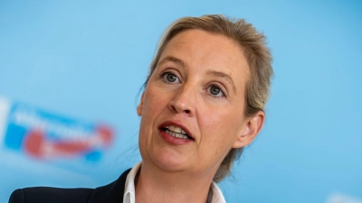 AfD-Chefin Weidel kann sich über gute Umfragewerte freuen. (Archivbild) (Foto: Michael Kappeler/dpa)