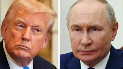 US-Präsident Donald Trump mit Kremlchef Wladimir Putin über ein Ende des russischen Krieges in der Ukraine reden. (Archivbild) (Foto: Mark Schiefelbein/Mihail Metzel/AP/Pool Sputnik Government via AP/dpa)