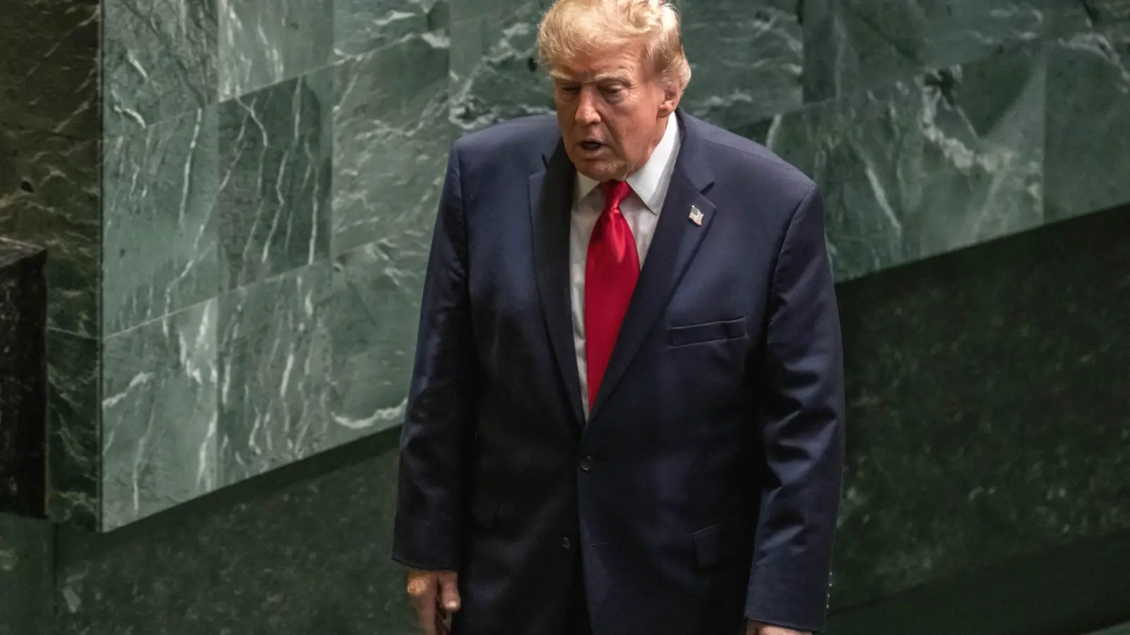 Vertreter der USA und des Irans haben sich am Rande der UN-Generaldebatte in New York getroffen - sagt US-Präsident Donald Trump. (Foto: Michael Kappeler/dpa)