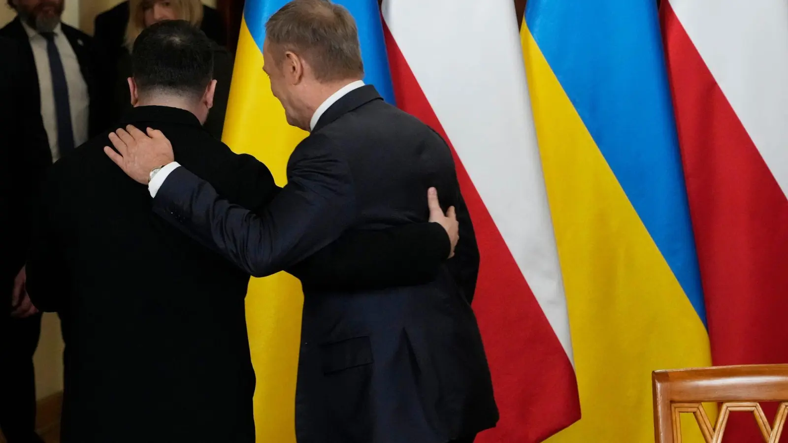 Polens Regierungschef Tusk muss bei der Wiederaufbaukonferenz auf Selenskyj verzichten. (Archivbild) (Foto: Radek Pietruszka/PAP/dpa)